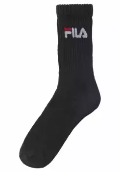 Теннисные носки Fila (3 пары) с усиленными зонами нагрузки, черный