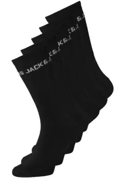 Теннисные носки Jack & Jones "JACBASIC LOGO TENNIS SOCK 5 PACK NOOS" (упаковка, 5 пар), черный