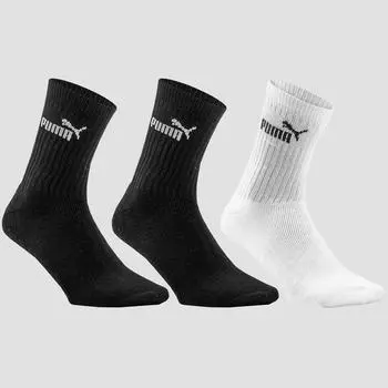 Теннисные носки Puma High, 3 шт. в упаковке, черный/белый