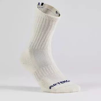 Теннисные носки высокие, 3 шт. - 500 рупий серые ARTENGO, яичная скорлупа