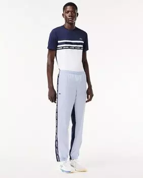 Теннисные спортивные штаны на подкладке Lacoste, светло-синий