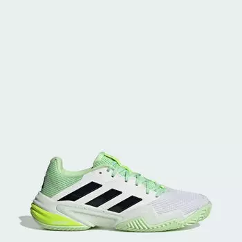 Теннисные туфли Barricade 13 Adidas, цвет Cloud White/Core Black/Semi Green Spark
