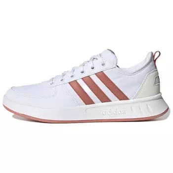 Теннисные туфли Court80s женские с низким верхом, белые/пудровые Adidas