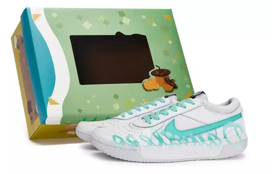Теннисные туфли Court Lite мужские с низким верхом Tiffany Nike, цвет Grey Tiffany