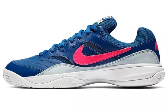Теннисные туфли Court Lite женские с низким верхом, синие/красные/белые Nike