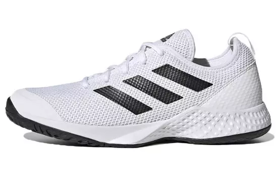 Теннисные туфли Courtflash мужские с низким верхом белые/черные Adidas
