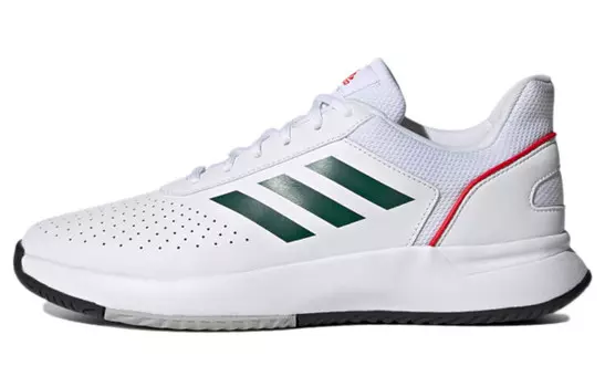 Теннисные туфли Courtsmash мужские с низким верхом белые/зеленые/красные Adidas