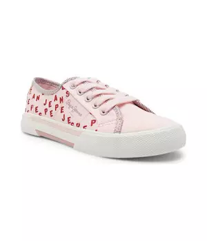 Теннисные туфли детские Pepe Jeans London с принтом, розовый