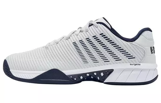 Теннисные туфли мужские низкие белые/серые Kswiss