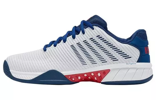 Теннисные туфли мужские низкие белые/синие/красные Kswiss