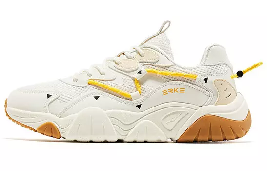 Теннисные туфли мужские низкие Oak Bud белые/дневной желтый Erke