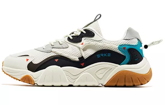 Теннисные туфли мужские низкие Oak Bud белый/рассветно-зеленый/черный Erke