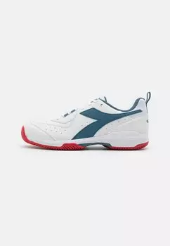 Теннисные туфли S.Challenge 5 Sl Clay Diadora, цвет white/oceanview/salsa
