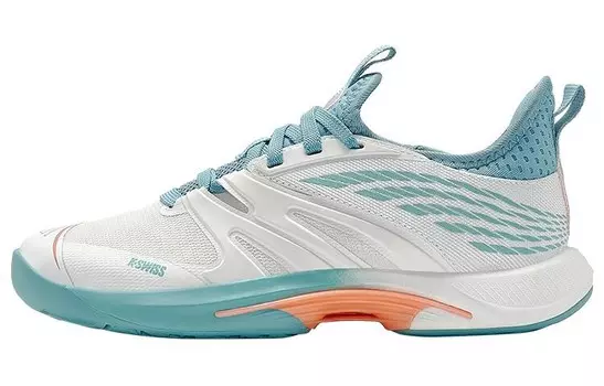 Теннисные туфли женские с низким верхом белые/королевские синие Kswiss