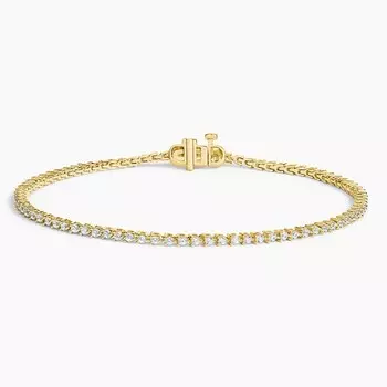 Теннисный браслет с тремя зубцами из лабораторного бриллианта (1 карат) Brilliant Earth