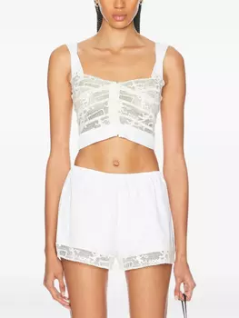 Теннисный кружевной топ BODE, белый