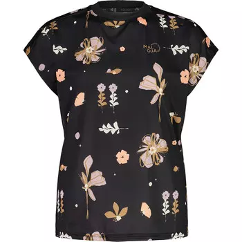 Тенно женщины М футболка Maloja, черный