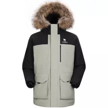 Теплая флисовая куртка для мужчин Camel, цвет Pale Green/Phantom Black