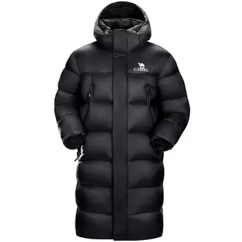 Теплая флисовая куртка-пуховик унисекс Phantom Black Camel