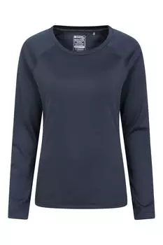 Теплая футболка Endurance Top с длинными рукавами для активного отдыха на открытом воздухе Mountain Warehouse, синий