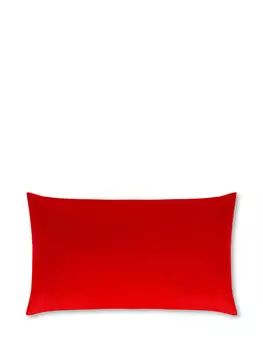 Теплая однотонная хлопковая наволочка Coincasa, красный