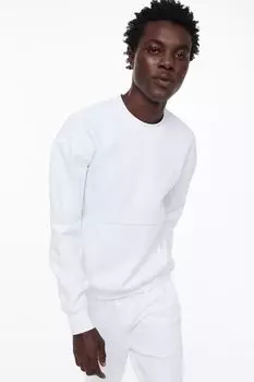 Теплая спортивная толстовка H&amp;M, белый