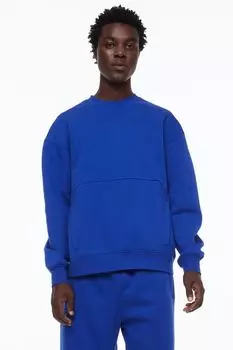 Теплая спортивная толстовка H&amp;M, ярко-голубой
