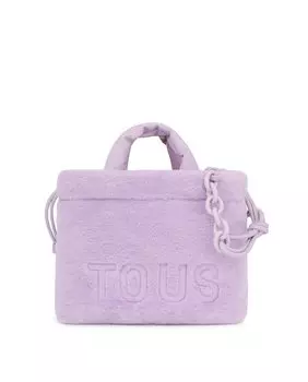 Теплая сумочка-трансформер Cloud среднего размера светло-розового цвета Tous, сиреневый