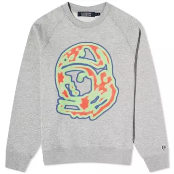 Теплая Свитшот Billionaire Boys Club, шлем с логотипом и круглым вырезом