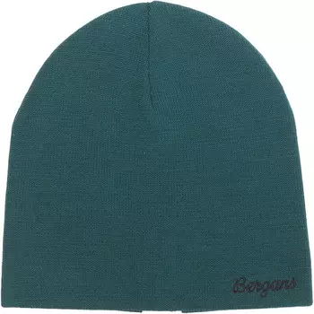 Теплая универсальная шапка из мериноса средней длины Bergans, зеленый