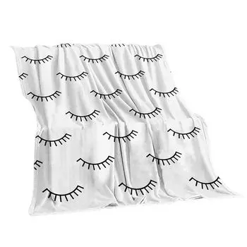 Теплое пуховое одеяло, стильное, мягкое, приятное на ощупь, многоцелевое теплое удобное вязаное плед с ресницами для путешествий-B, размеры: M Stuttg