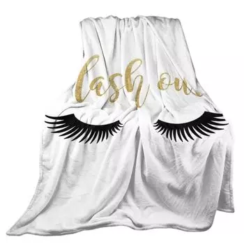 Теплое пуховое одеяло, стильное, мягкое, приятное на ощупь, многоцелевое теплое удобное вязаное плед с ресницами для путешествий-G, размеры: L Stuttg