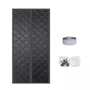 Тепловая завеса, утолщенная, водонепроницаемая, твердость, ветрозащитная, самогерметизирующаяся, звукоизоляционная, сохраняющая тепло, дверная занавеска для гостиной-E, размеры: 90 см Stuttg, мультиколор