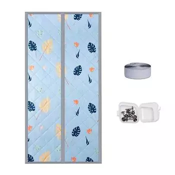 Тепловая завеса, утолщенная, водонепроницаемая, твердость, ветрозащитная, звукоизоляционная, сохраняющая тепло, дверная занавеска для гостиной-D, размеры: 90 см Stuttg, мультиколор