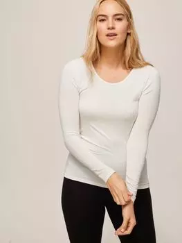 Тепловыделяющий термотоп с длинными рукавами John Lewis, слоновая кость