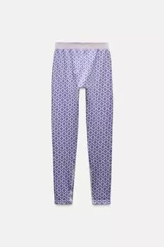 Тепловые жаккардовые леггинсы из лыжной коллекции thermolite ZARA, цвет Lilac