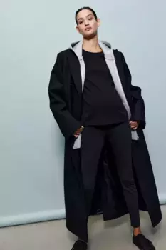 Теплые леггинсы для бега H&M, черный