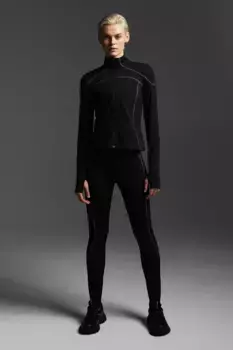 Теплые леггинсы для бега от drymove H&M, черный