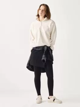 Теплые леггинсы Uniqlo, черный