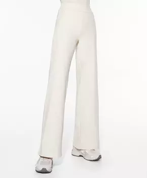 Теплые прямые брюки Oysho, камень