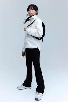 Теплые расклешенные спортивные леггинсы H&M, черный