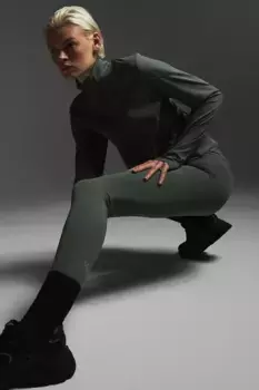 Теплые спортивные леггинсы от drymove H&M, зеленый