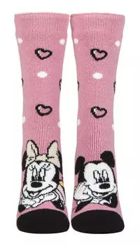 Теплые термоноски disney держатель тепла облегченный новые милые носки с принтом минни маус и снупи минни маус Heat Holders, розовый