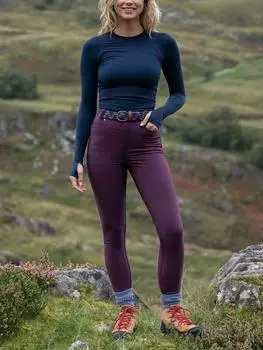 Теплые узкие уличные брюки ACAI, цвет Aubergine