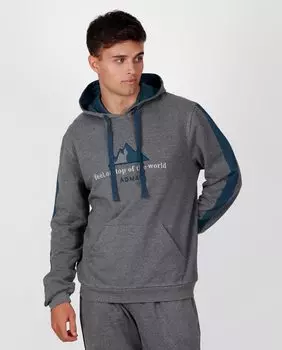 Теплый мужской халат с длинными рукавами серого цвета Admas, серый