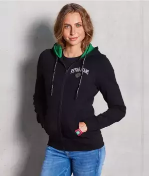 Теплый топ на молнии White Eagle Retro Jeans, черный