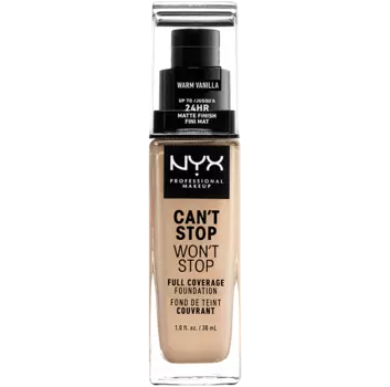 Теплый ванильный тональный крем для лица Nyx Professional Makeup Can'T Stop Won'T Stop, 30 мл
