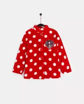 Теплый женский халат с длинными рукавами и застежкой на пуговицы Santoro, розовый