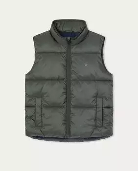 Теплый жилет для мальчика Hackett, зеленый