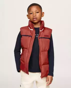 Теплый жилет для мальчика Tommy Hilfiger, красный